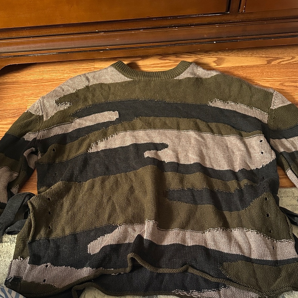 Camouflage Knit Sweater